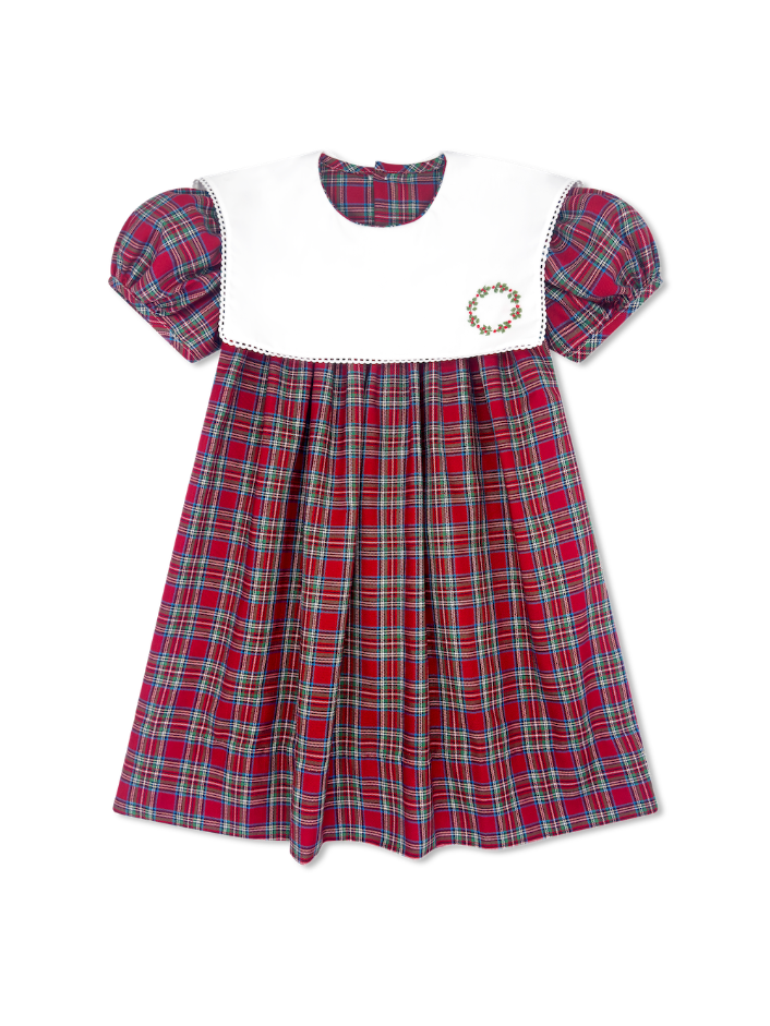 Hope Chest Dress - Woodstock Plaid, Wreath