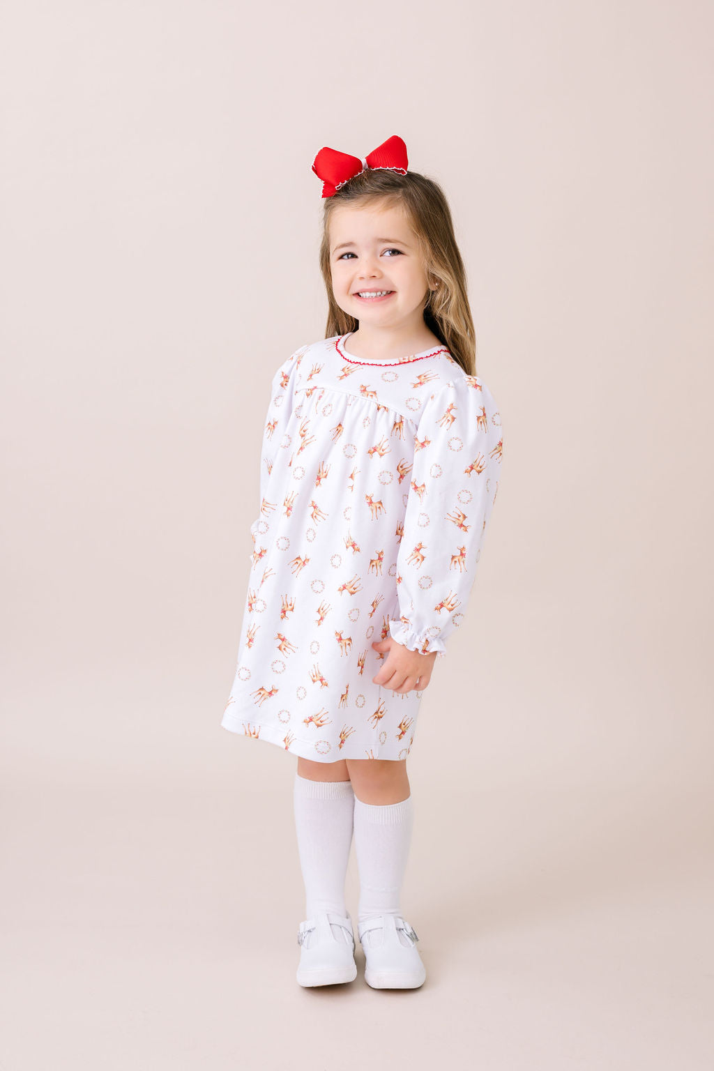 Mother May I Dress Long Sleeve - Joyful Christmas