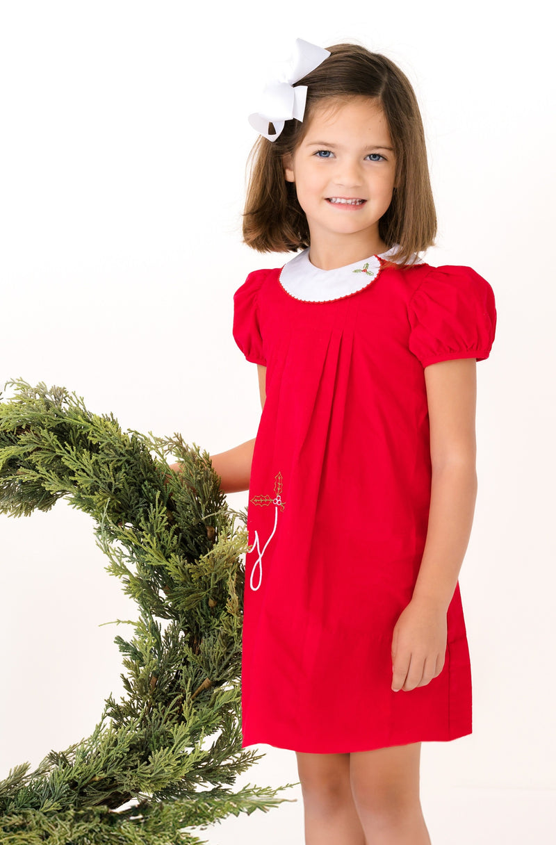 Eloise Dress - High Point Red Corduroy, Merry