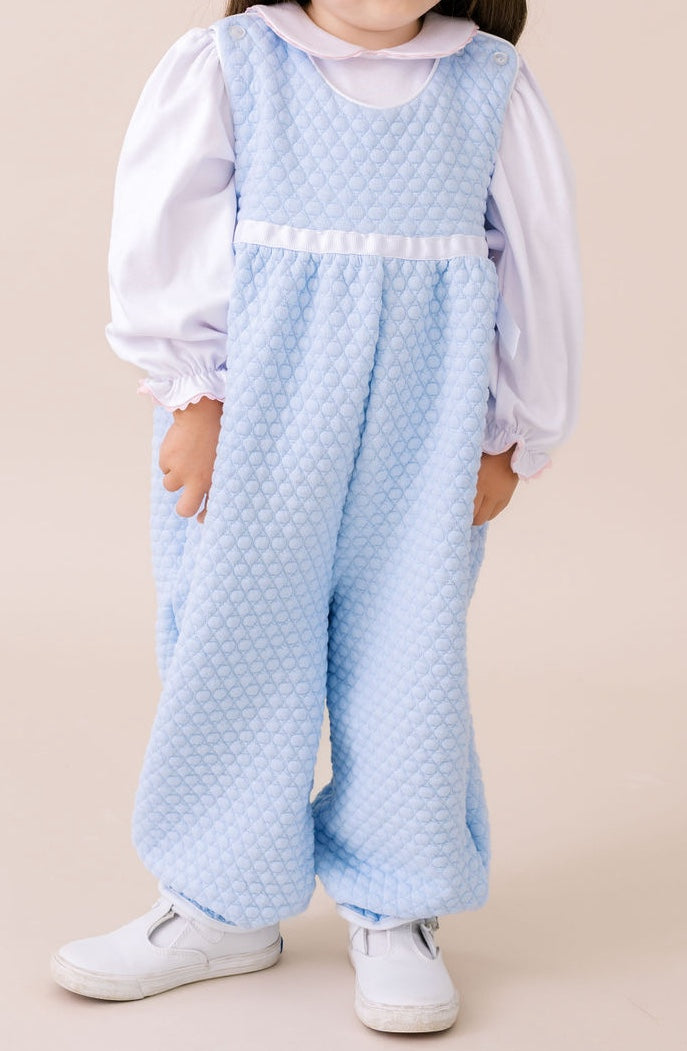 Rosie Romper - Windy Blue Quilted