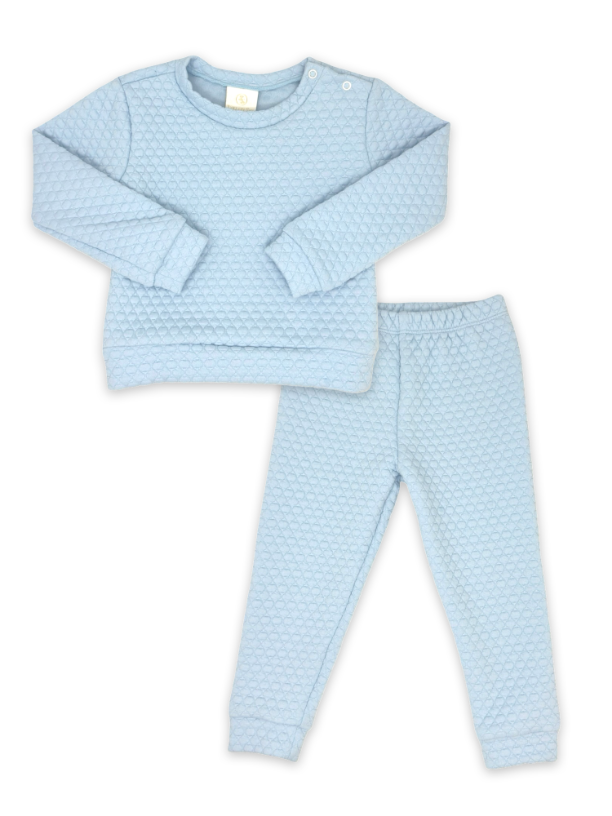 Quincy Quilted Play Set - Windy Blue Quilted