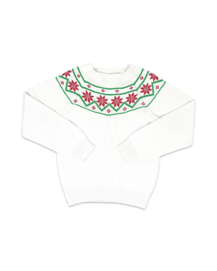 Cozy Up Sweater - Sterling White, Christmas
