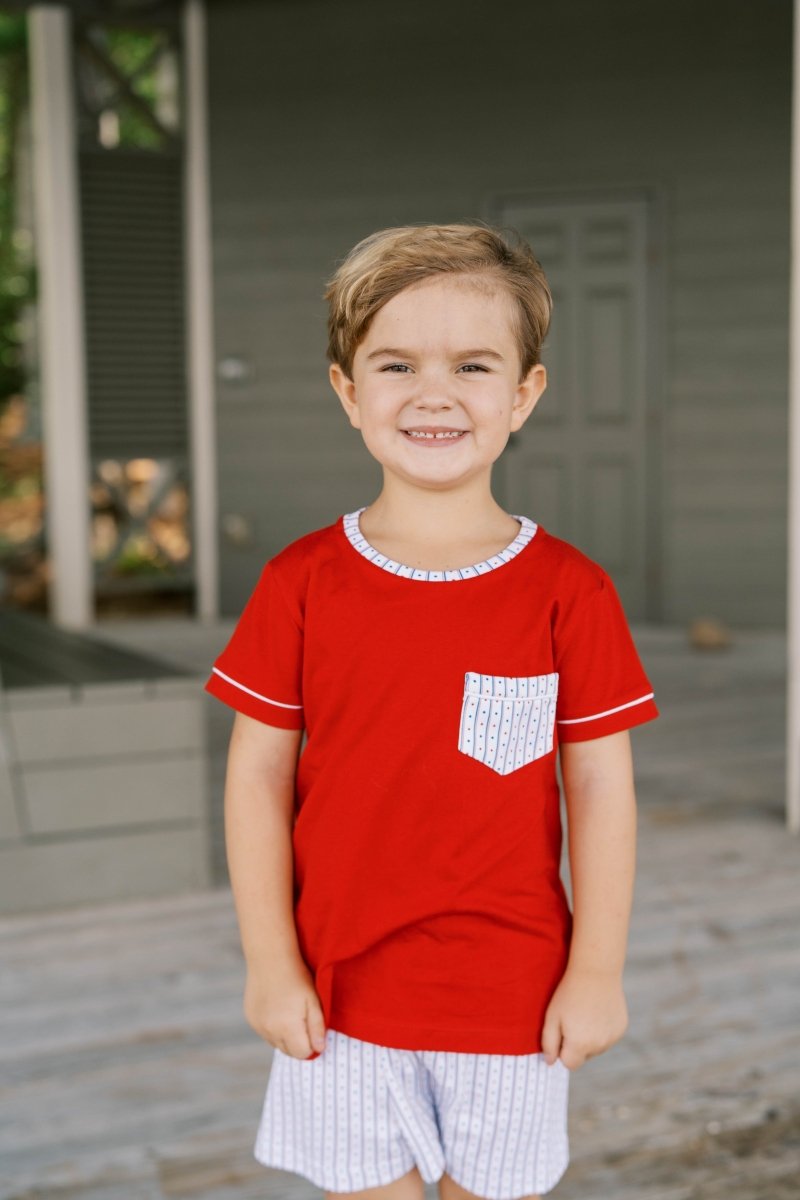 Charlie Short Set - Raleigh Red, All American - Classic Sets | Lullaby Set