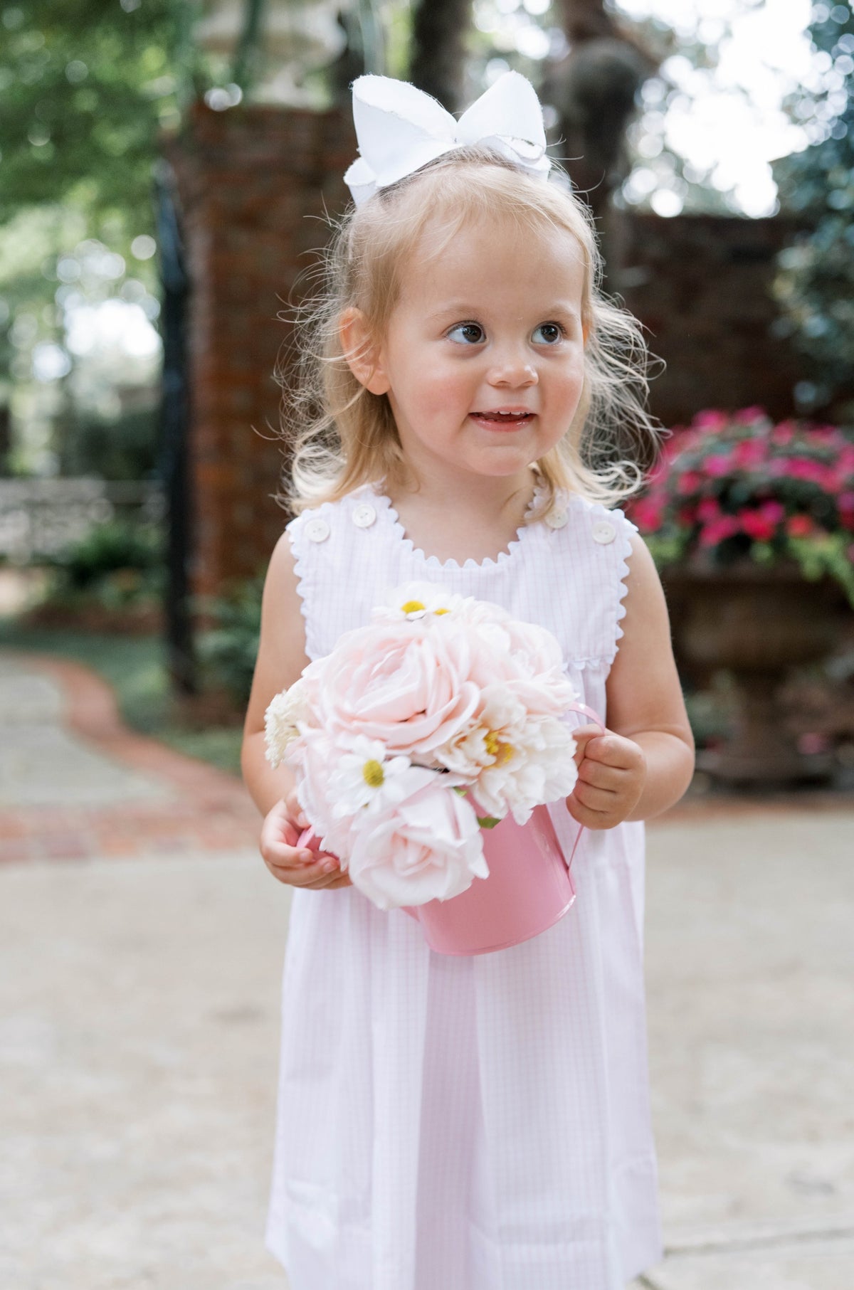 Charming Dress - Classic Pink Windowpane