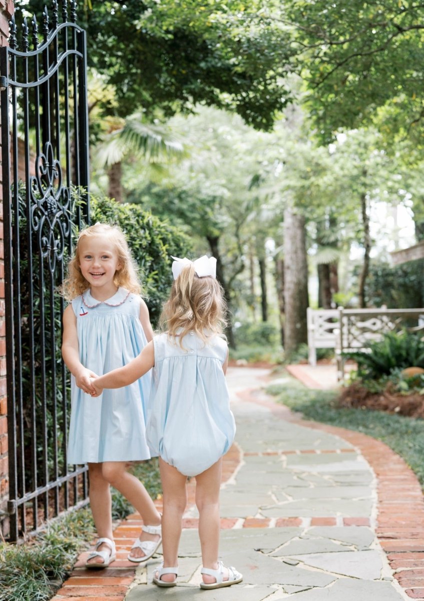Ella Dress - Brentwood Blue Pique, Sailboat - Classic Dresses | Lullaby Set