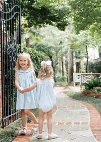 Ella Dress - Brentwood Blue Pique, Sailboat - Classic Dresses | Lullaby Set