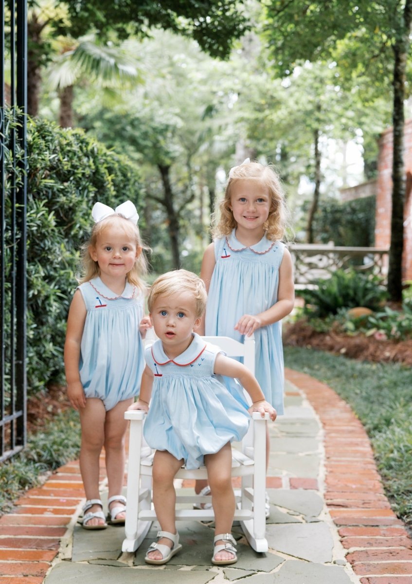 Ella Bubble - Brentwood Blue Pique, Sailboat - Classic Bubbles | Lullaby Set