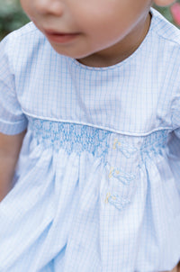 Hayes Bubble - Classic Blue Windowpane,  Airplanes