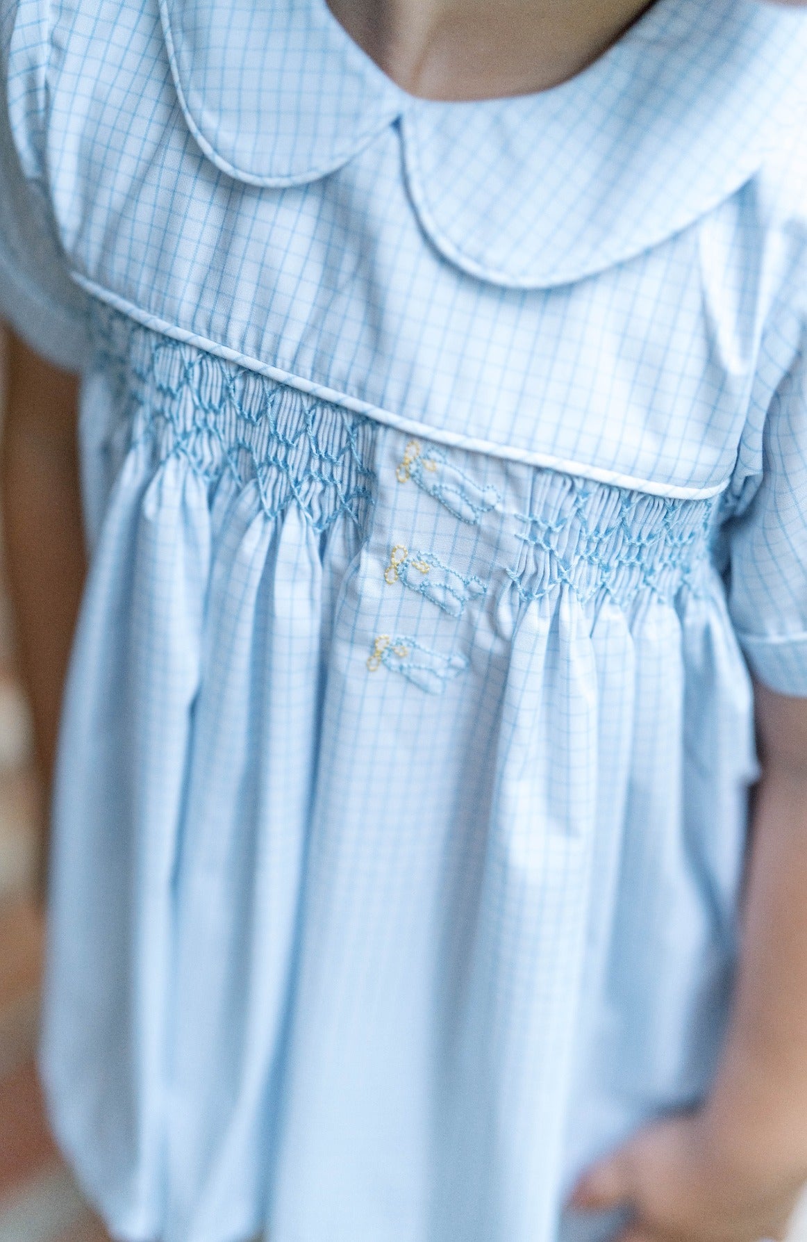 Hayes Short Set - Classic Blue Windowpane, Airplane