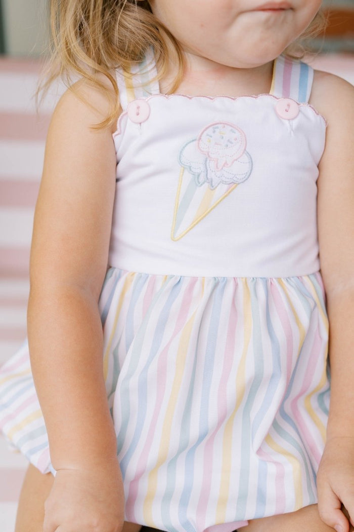 Lynn Bubble - Sorbet Stripe with Ice Cream Cone - Classic Bubbles | Lullaby Set