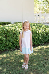 Mary Margaret Dress - Pensacola Pink Ministripe, Midtown Mint Ministripe - Classic Dresses | Lullaby Set