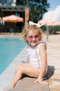 Molly Swimsuit - Playful Pink Buffalo Check