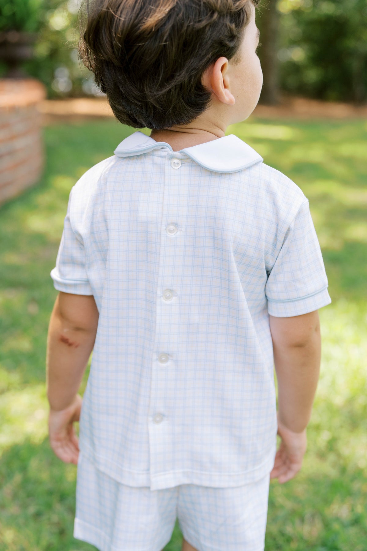 Sibley Short Set - Cornflower Check