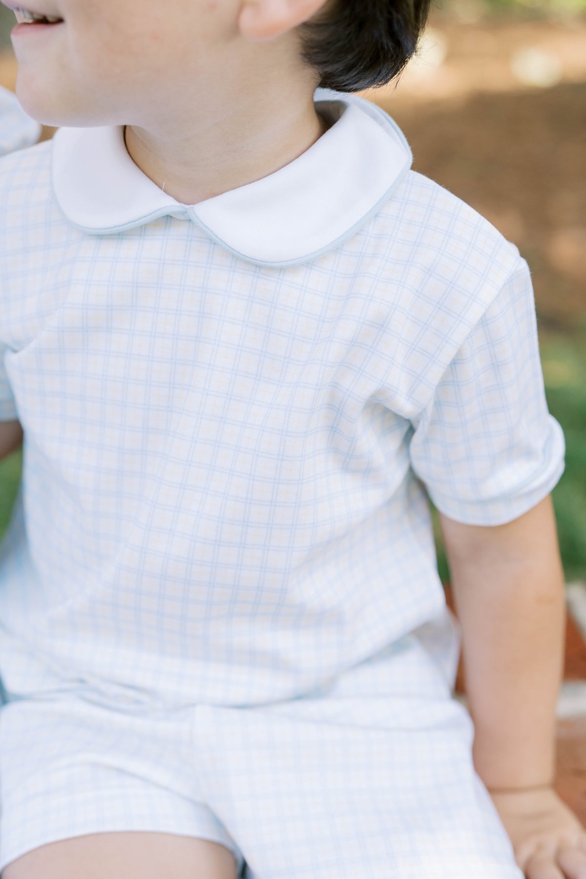 Sibley Short Set - Cornflower Check