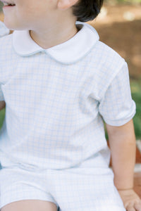 Sibley Short Set - Cornflower Check