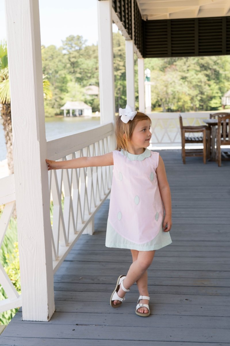 Whitley Watermelon Dress - Pink, Green - Classic Dresses | Lullaby Set