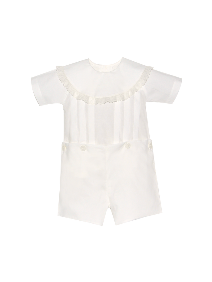 Bennett Button On - Blessings White with Ecru