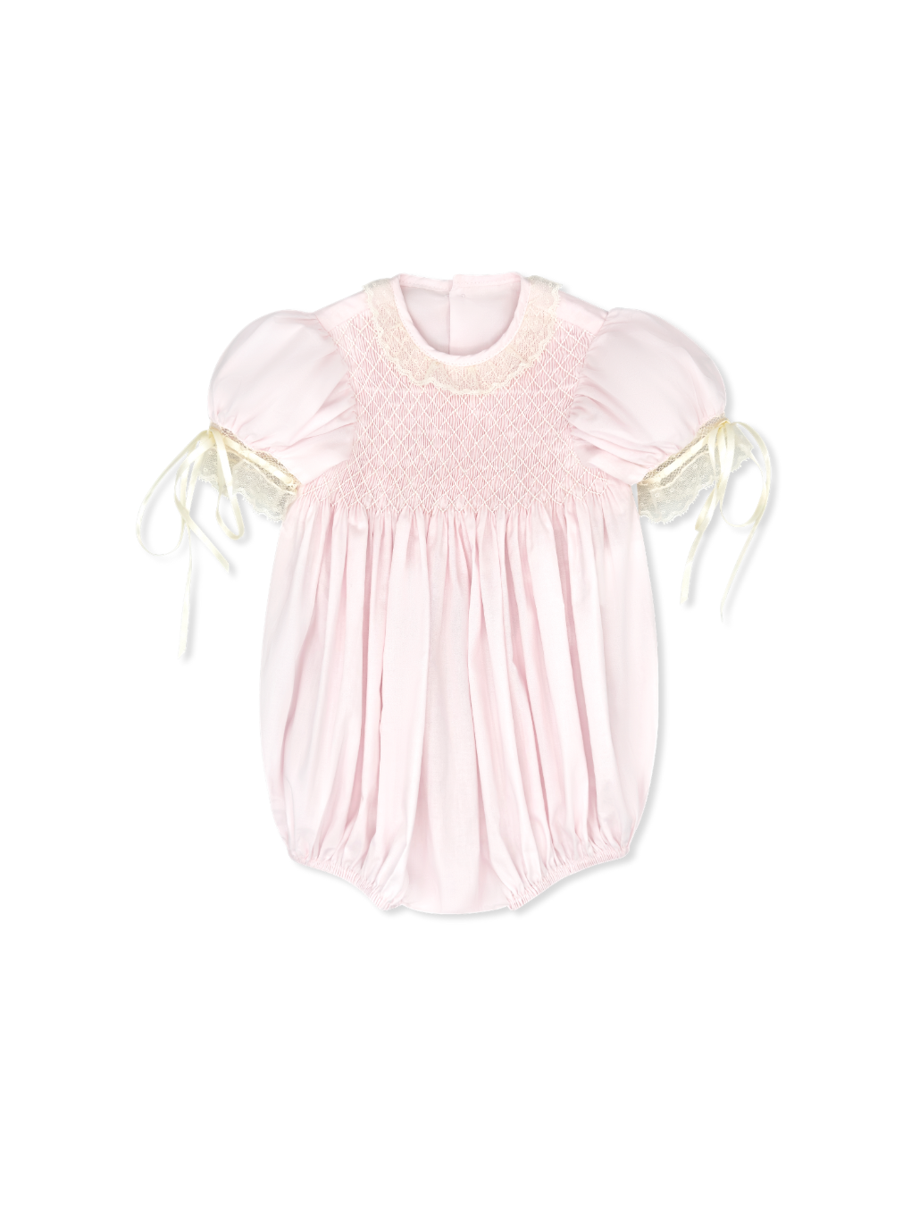 Margaret Bubble - Spring Pink Batiste with Ecru