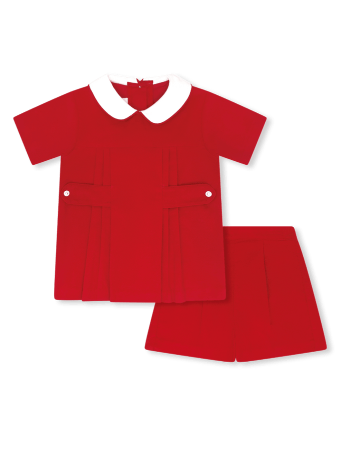 Andrew Short Set - High Point Red Corduroy (FL26) - Classic Sets | Lullaby Set