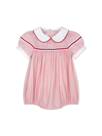 Kendall Bubble - Classic Pink Minigingham, Ric Rac (FL26)