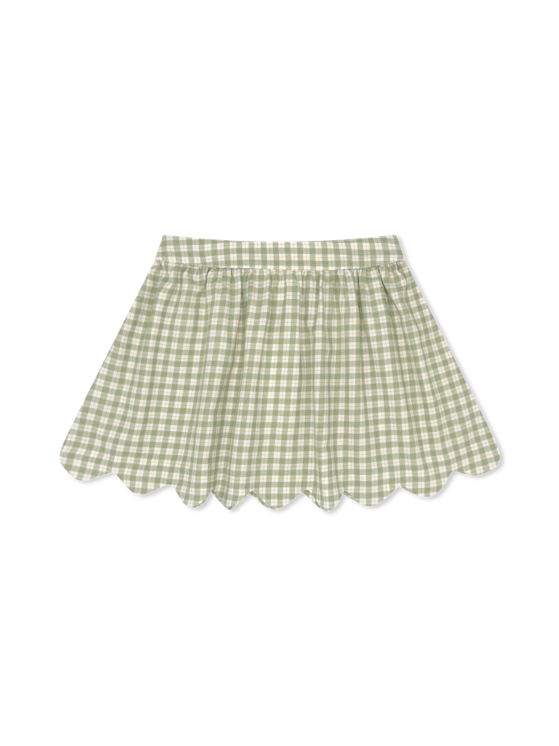 Susie Scallop Skirt - Pinecrest Plaid