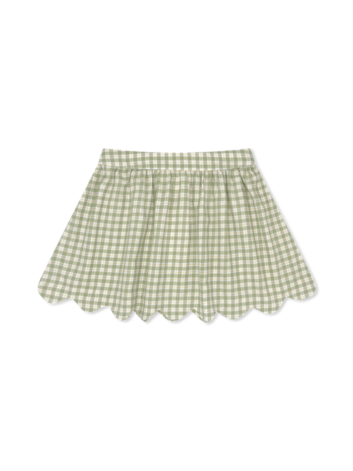 Susie Scallop Skirt - Pinecrest Plaid