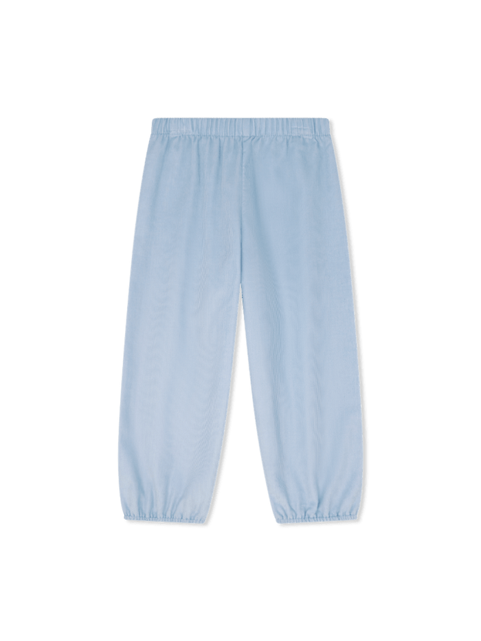 Garret Gathered Pant - Princeton Blue Corduroy - Classic Pants | Lullaby Set