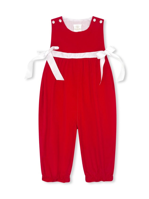 Rosie Romper - High Point Red Corduroy (FL26))