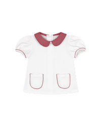 Blessings Blouse - Legacy White, Ramsey Red Minigingham - Classic Tops | Lullaby Set