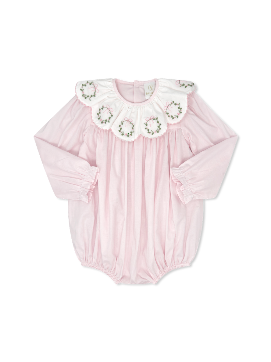 Chloe Bubble - Blessings Pink Batiste, Wreaths