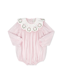 Chloe Bubble - Blessings Pink Batiste, Wreaths