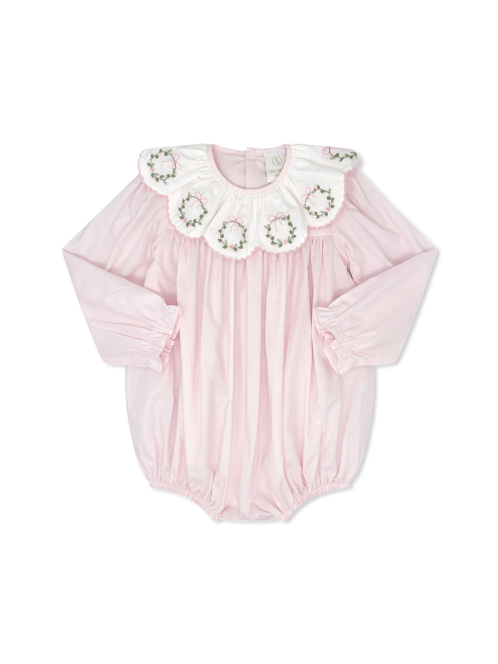 Chloe Bubble - Blessings Pink Batiste, Wreaths