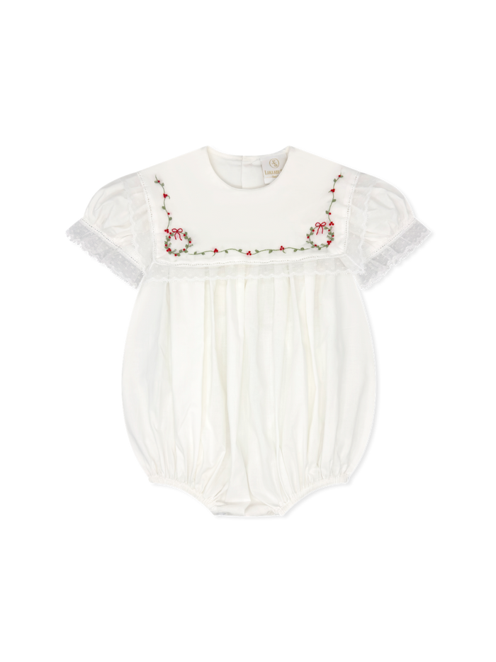 Hope Chest Bubble - Blessings White Batiste, Wreaths