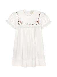 Hope Chest Dress - Blessing White Batiste, Wreaths