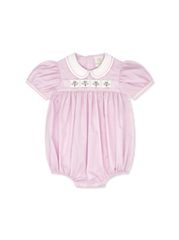 Ruth Ribbon Bubble - Baby Pink Minigingham