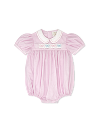 Ruth Ribbon Bubble - Baby Pink Minigingham