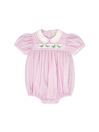 Ruth Ribbon Bubble - Baby Pink Minigingham