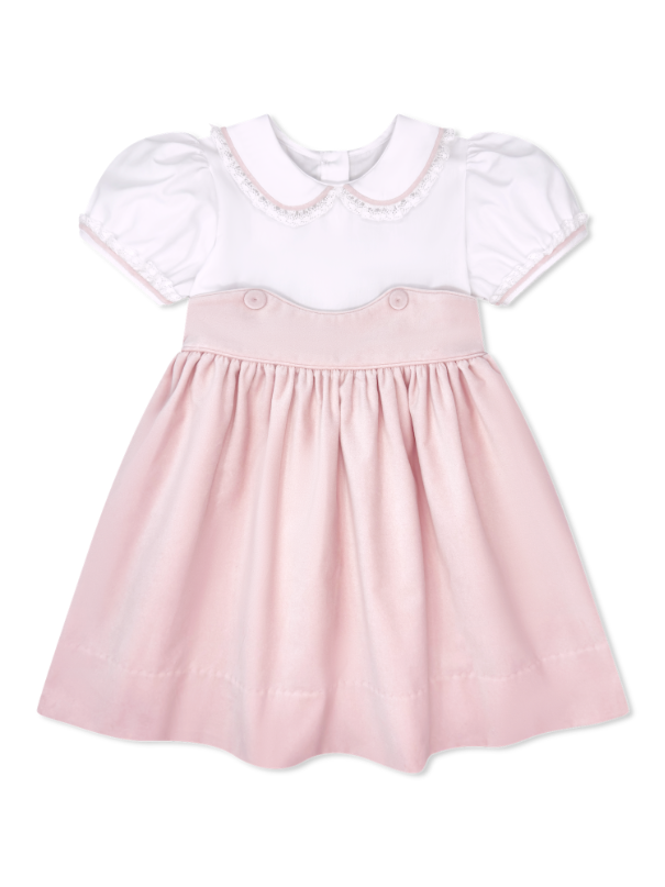 Sundays Best Dress - Petite Pink Velvet