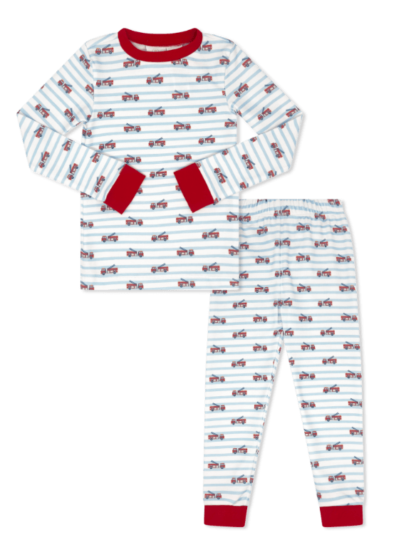 Sweet Pea PJ Set - Hook and Ladder - Classic Pajamas | Lullaby Set