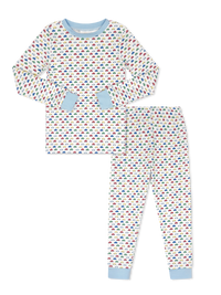 Sweet Pea PJ Set - Park and Play Blue
