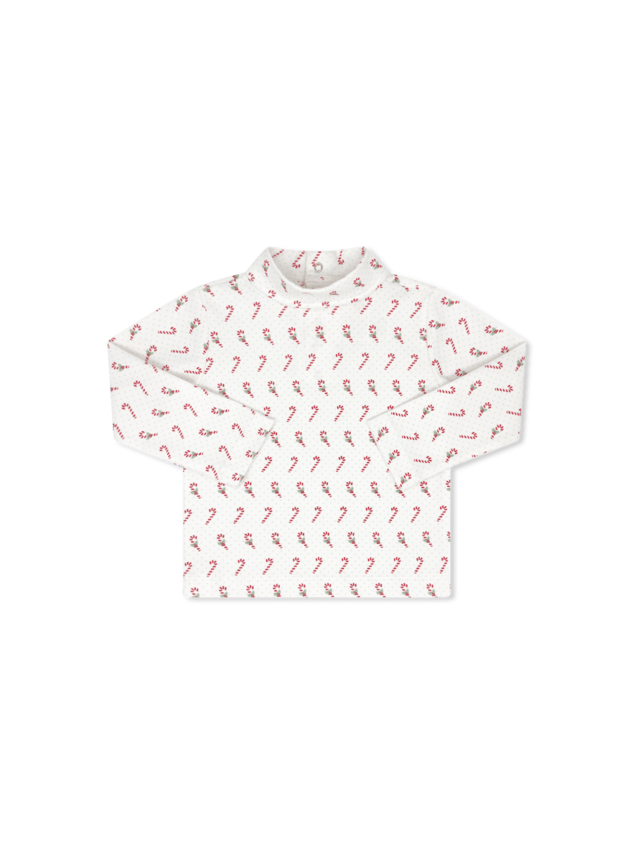Tiny Tot Turtleneck - Candy Cane Lane Blue - Classic Tops | Lullaby Set