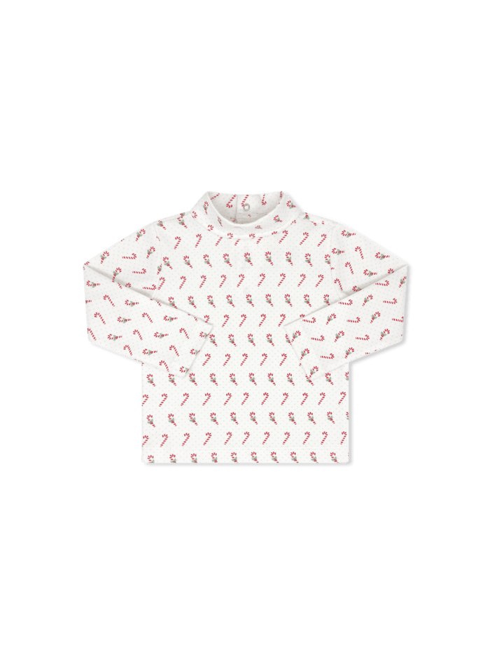 Tiny Tot Turtleneck - Candy Cane Lane Blue - Classic Tops | Lullaby Set