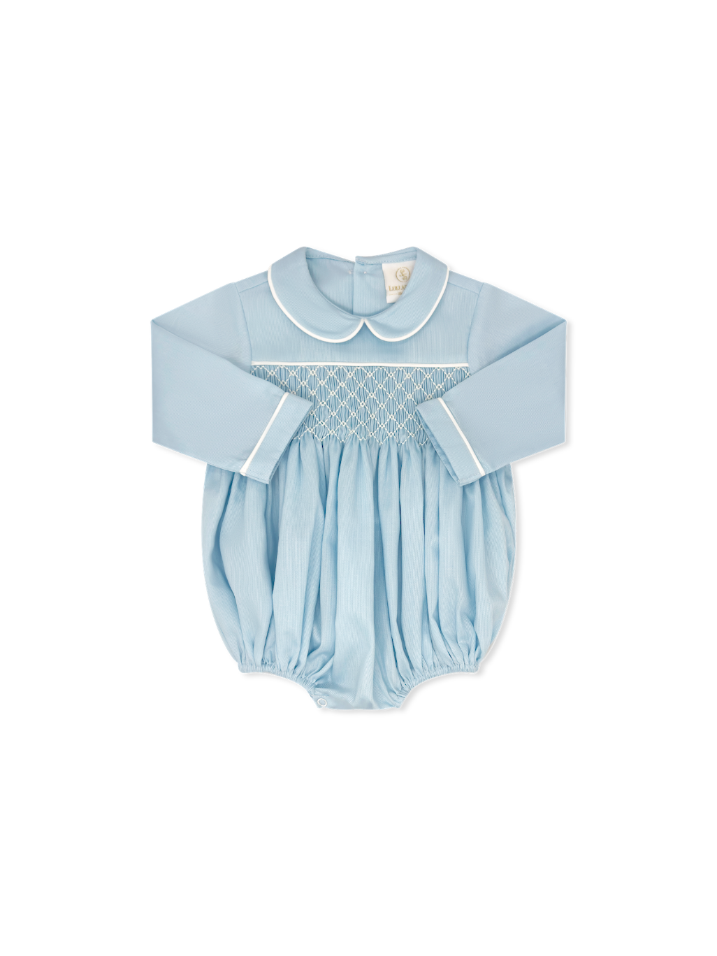 Windsor Bubble - Birmingham Blue Pique, Smocking