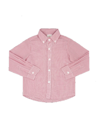 Brees Button Down - Redford Red Windowpane
