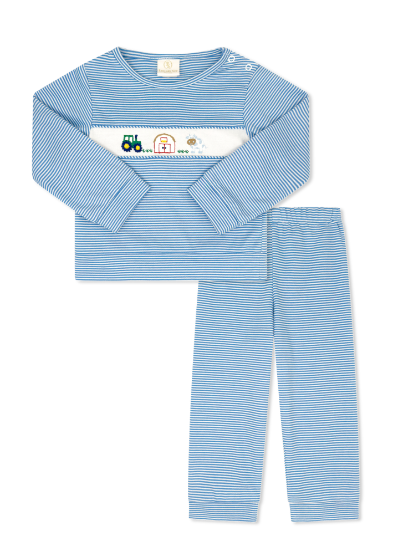Bayou Play Set - Louisville Light Blue Ministripe, Farm