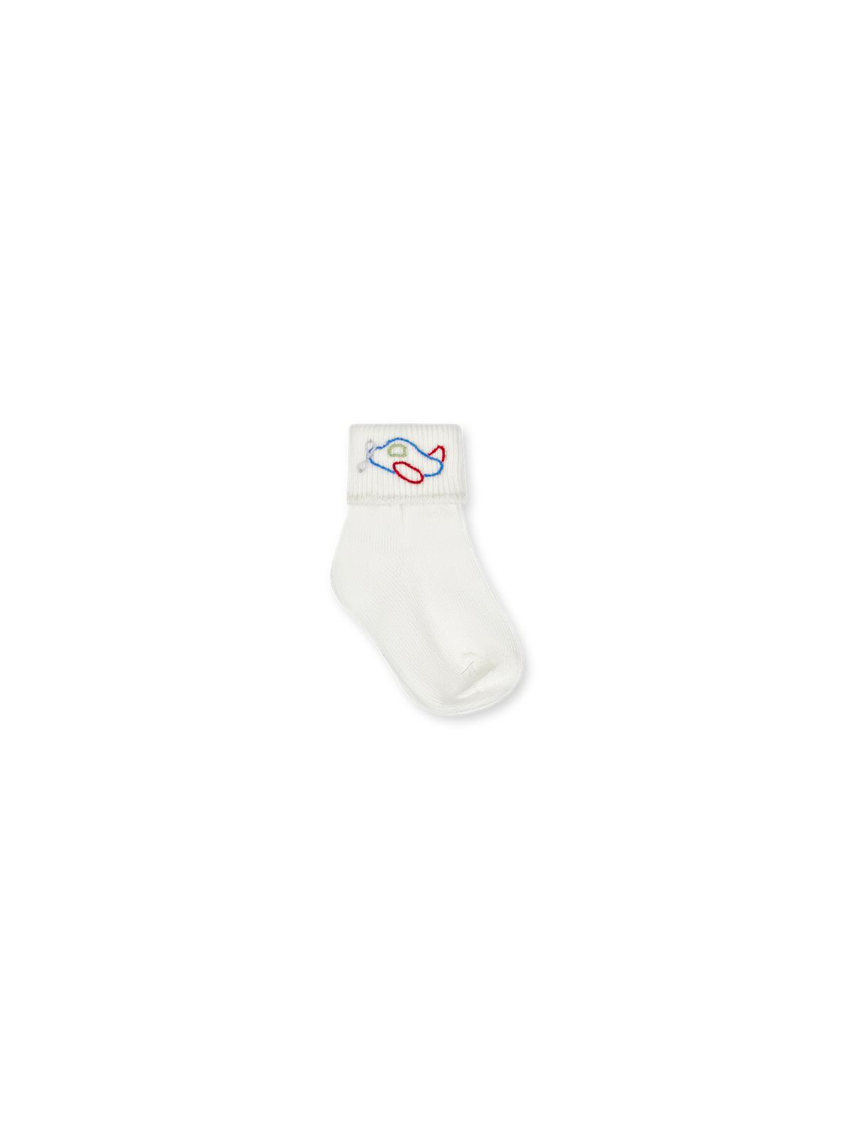 Fallon Fold Over Socks - Airplane