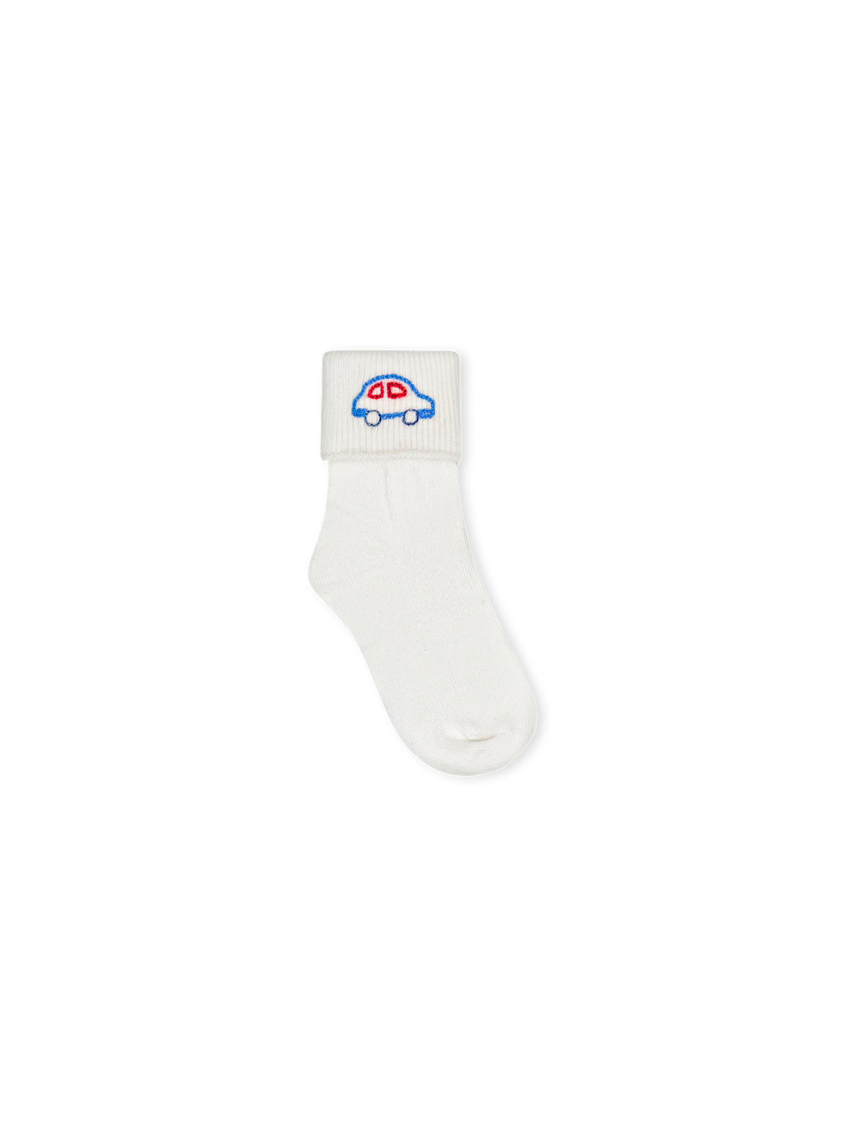 Fallon Fold Over Socks - Royal Car
