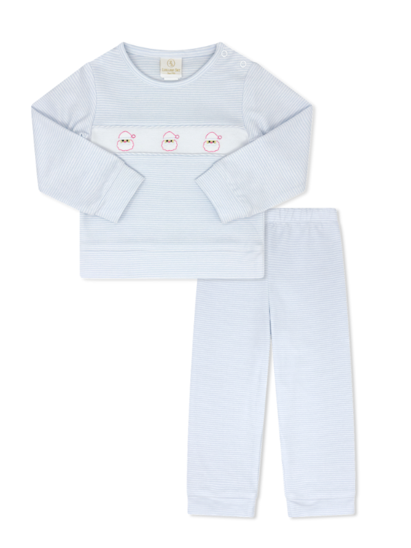 Lagniappe Play Set - Louisville Light Blue Ministripe, Santa
