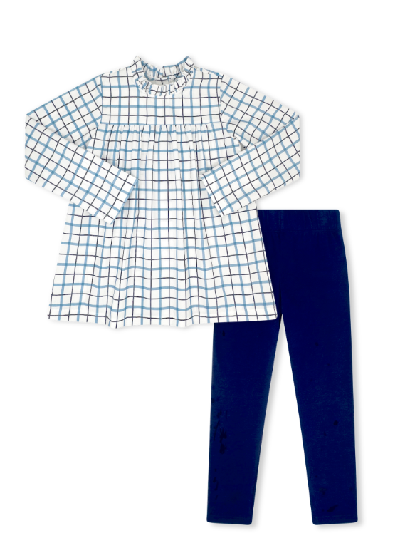 Lauren Legging Set - Heritage Check, Napa Navy Leggings