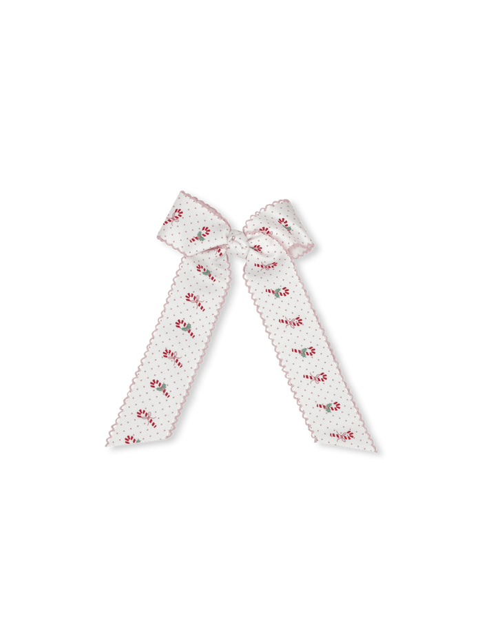 Lola Long Bow - Candy Cane (FL26) - Classic Bows | Lullaby Set